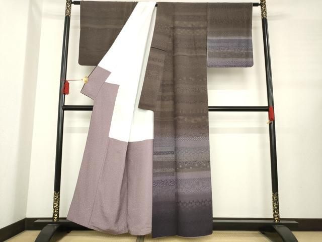 平和屋着物 江戸小紋 訪問着 作家物 百柄 暈し染め 正絹 ck