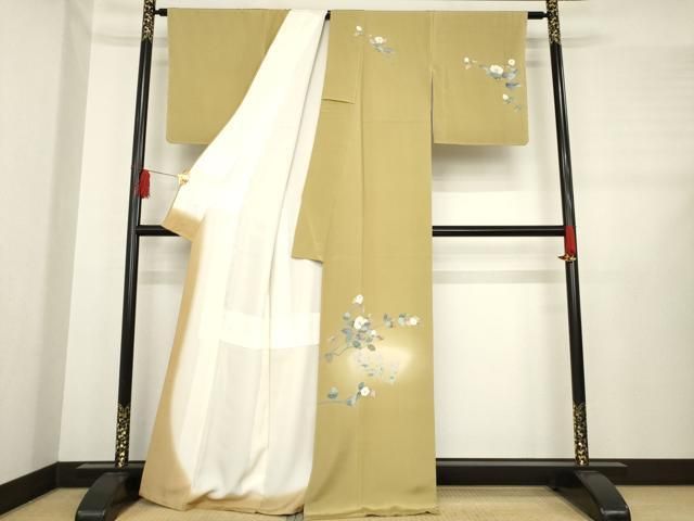 平和屋着物 訪問着 友禅 作家物 枝花文 正絹 ck