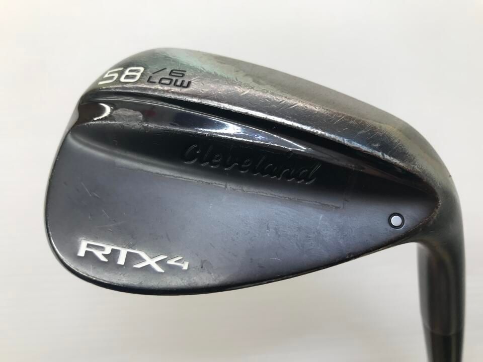 クリーブランド RTX-4 ブラックサテン 58度 N.S.PRO 105 Sフレックス ウェッジ 最短