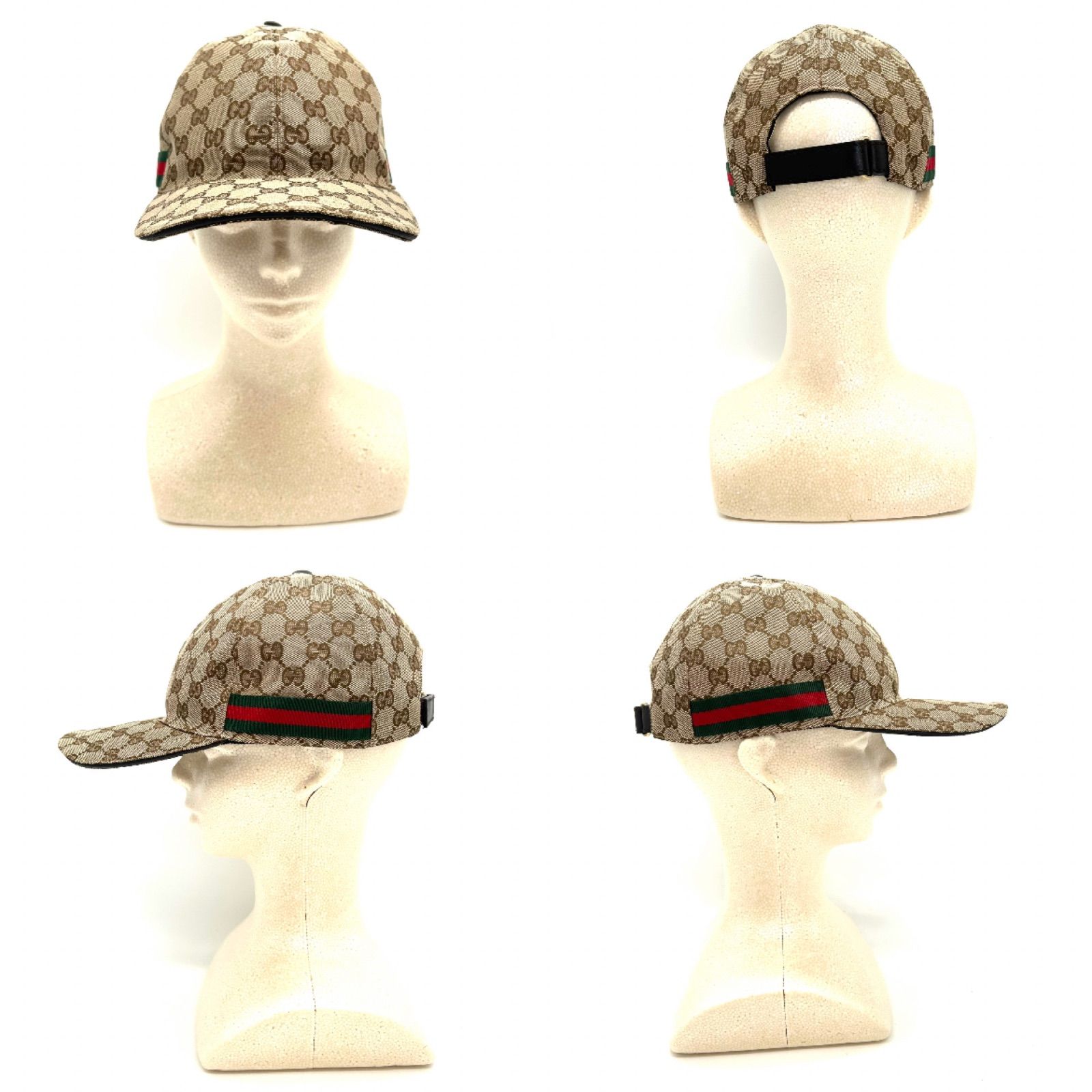 GUCCI　グッチ　GG シェリーライン　キャップ　帽子 GUCCI グッチ キャップ GGキャンバス ベージュ L 200035 メンズ
