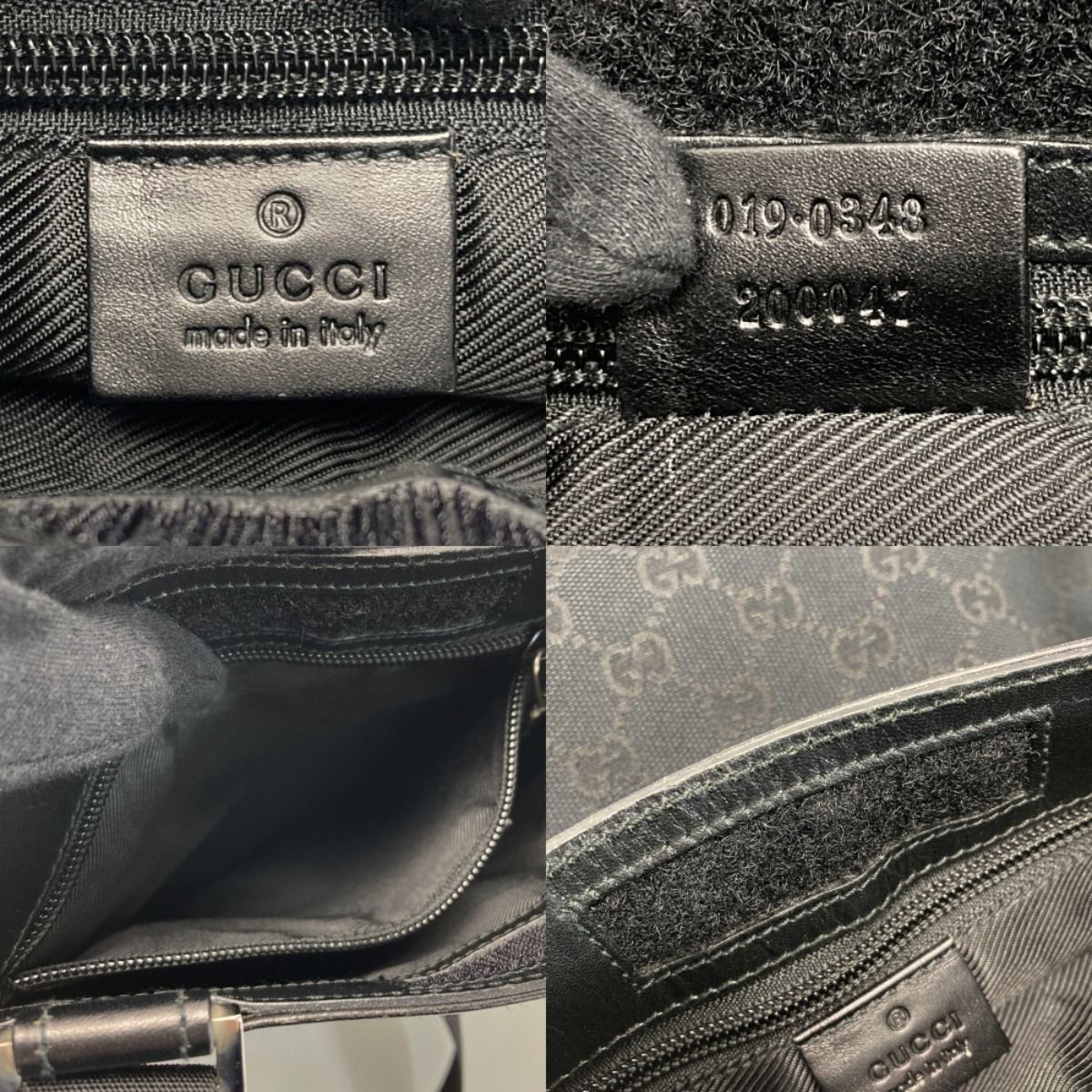 GUCCI グッチ GGキャンバス ショルダーバッグ 019.0348 ブラック