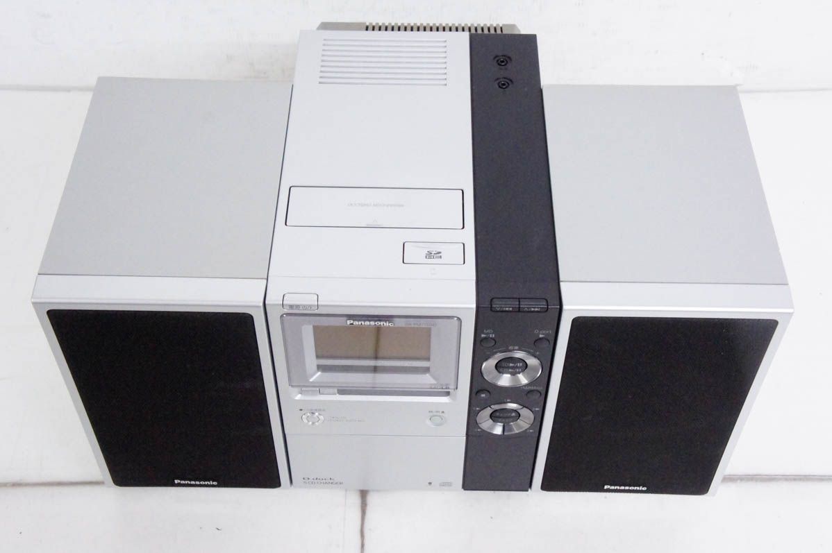 Panasonicパナソニック SDステレオシステム D dock 5 CD SD MD ラジオ SC PM 770 ミニコンポ