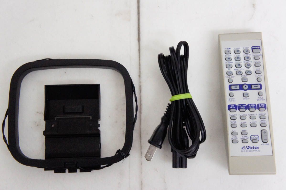  JVC Victorビクター コンパクトコンポーネントMDシステム CD W MD ラジオ NS X 7 WMD ミニコンポ ラジオ コンポ