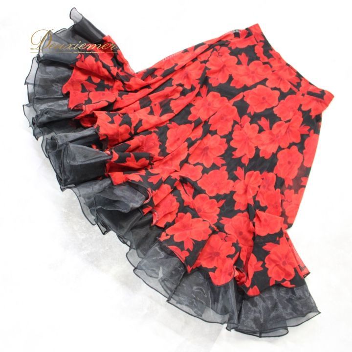 社交ダンス 衣装 スタンダード スカート レッスンウェア オール