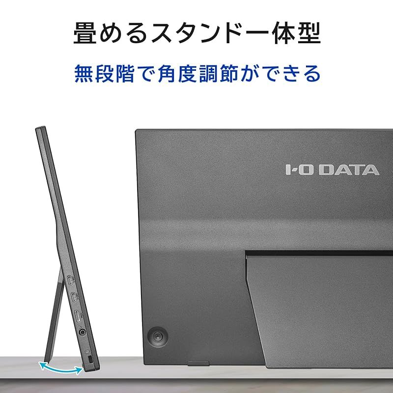 IODATA モバイルモニター 17.3インチ 持ち運び フルHD Switch PC対応 HDMI ミニ Type-C 土日サポート 日本メーカー EX-YC 172 A