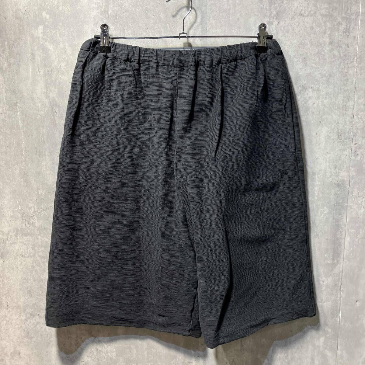 Plantation コットンショーツ ハーフ綿パン M グレーブラック系 プランテーション