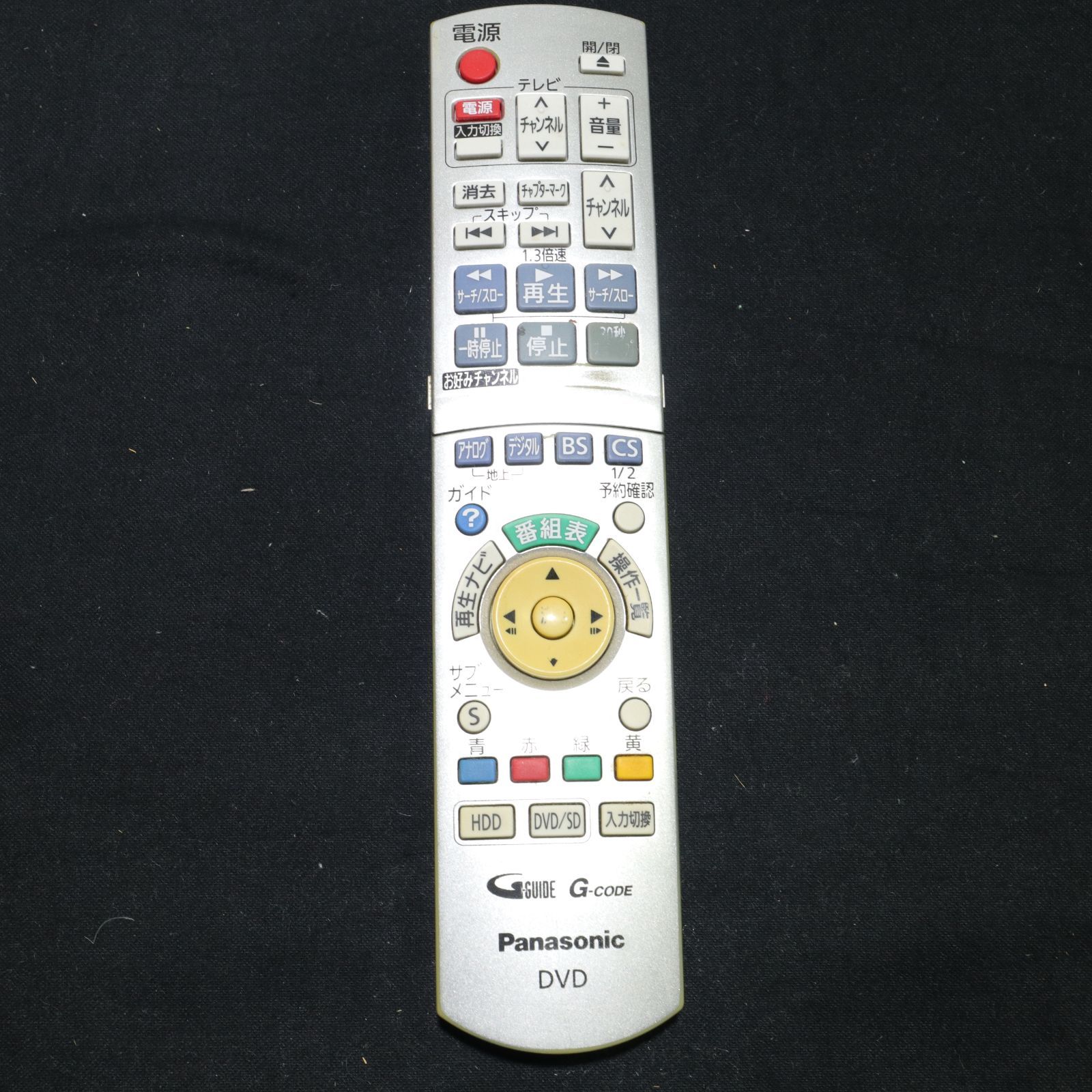 Panasonic/パナソニック DVDレコーダー用リモコン N2QAYB000186 赤外線