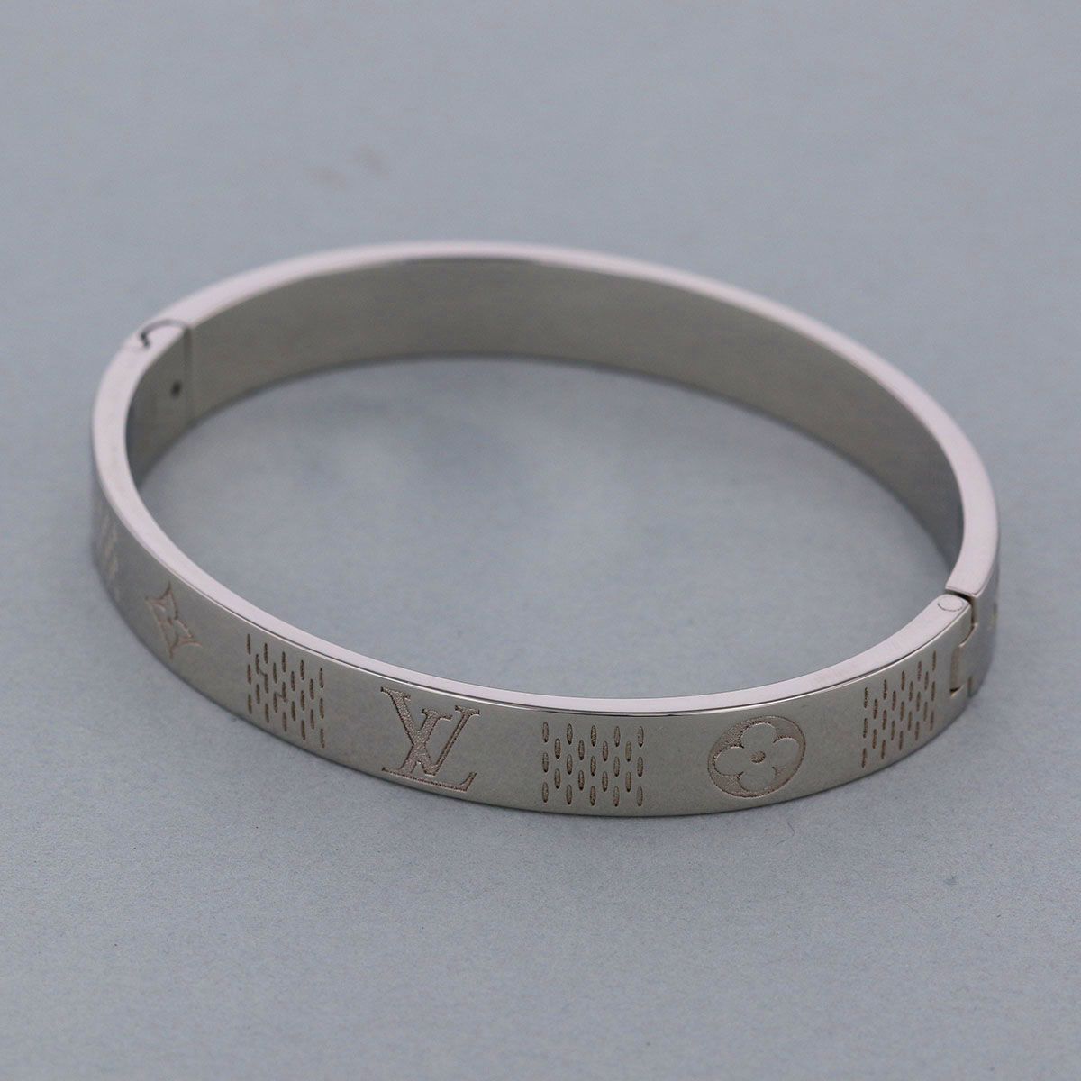 LOUIS VUITTON ルイヴィトン バングル ダミエ ステープル バングル