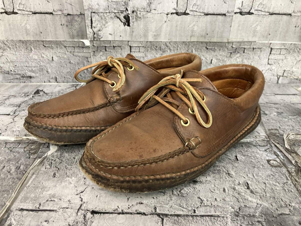 RRL ralph lauren HAND SEWN MOCCASIN サイズ26 ブラウン - メルカリ