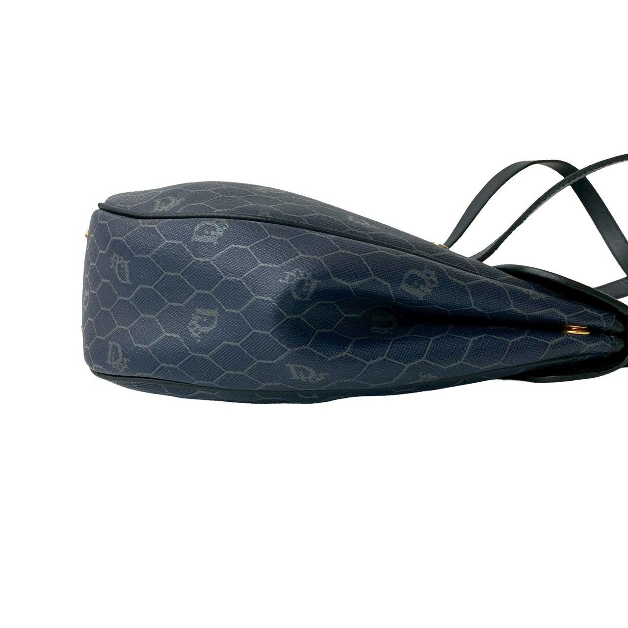 極 美品 Christian Dior クリスチャンディオール ロゴ 金具 ハニカム