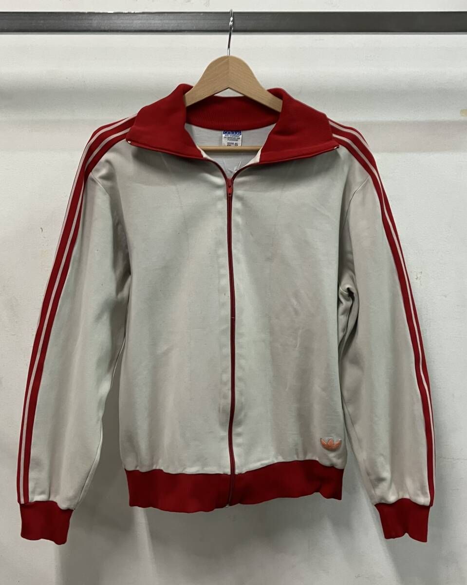 adidas アディダス 西ドイツ デサント期 70 80 S ADS-3 F その他ジャケット スリーストライプス ロゴ シミあり スポーツ サイズ5 ナイロン 綿