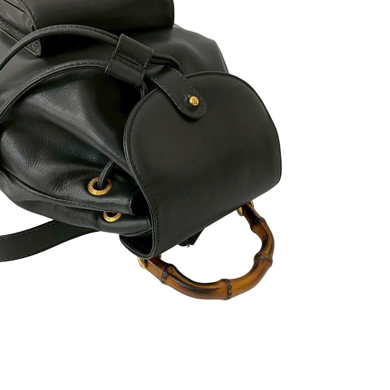 極 美品 GUCCI グッチ オールドグッチ ヴィンテージ バンブー レザー