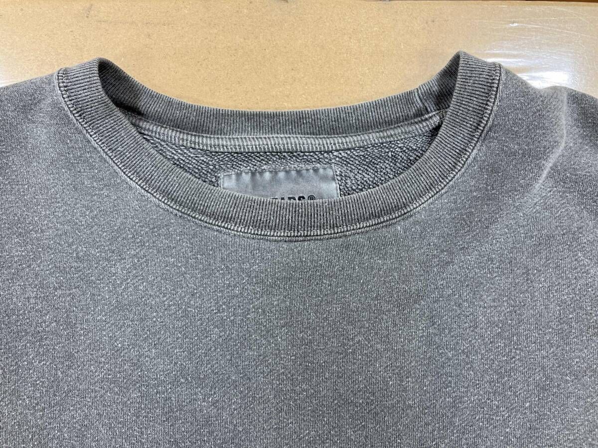 WTAPS ダブルタップス 製品染め裏毛トレーナー 裏毛スウェット