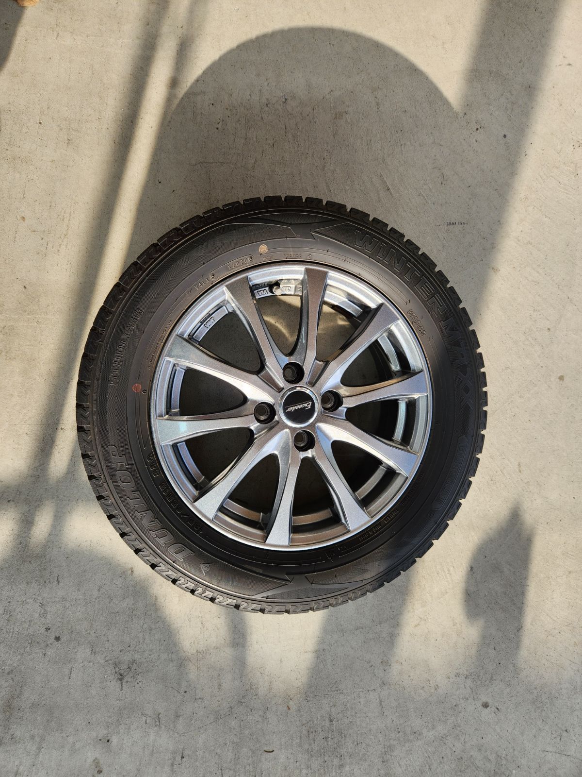 185 65 R 15 88 Q スタッドレスタイヤ ダンロップ WM 02 アルミホイールセット