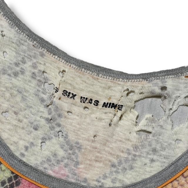 Y2K／IF SIX WAS NINE Nosleeve Cut and Sew デトロイトノースリーブ