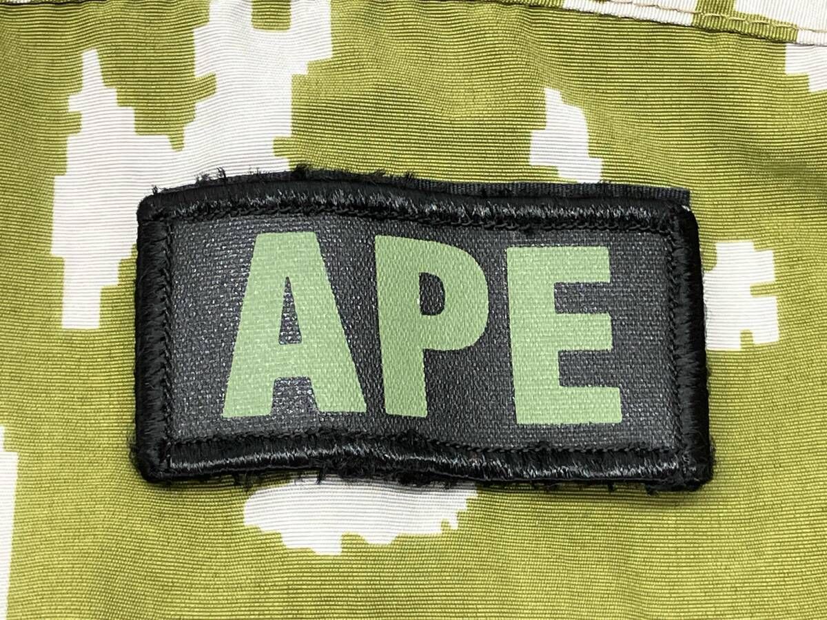 A BATHING APE 90s アベイシングエイプ デジタルカモ ワッペン ジップ