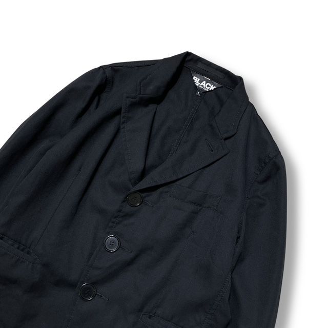 10ss BLACK COMME des GARCONS sizeL デカボタン3Bジャケット