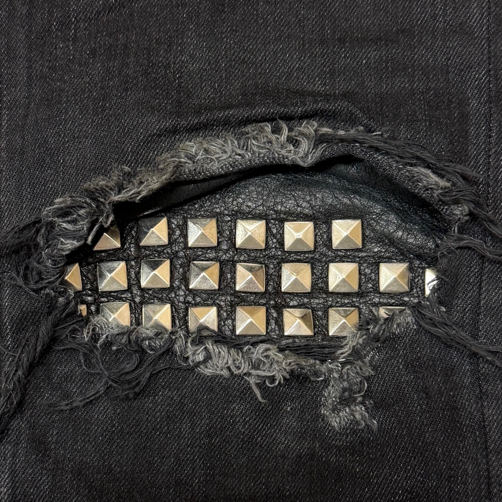 国内正規 SAINT LAURENT ニークラッシュスタッズスキニーデニム 