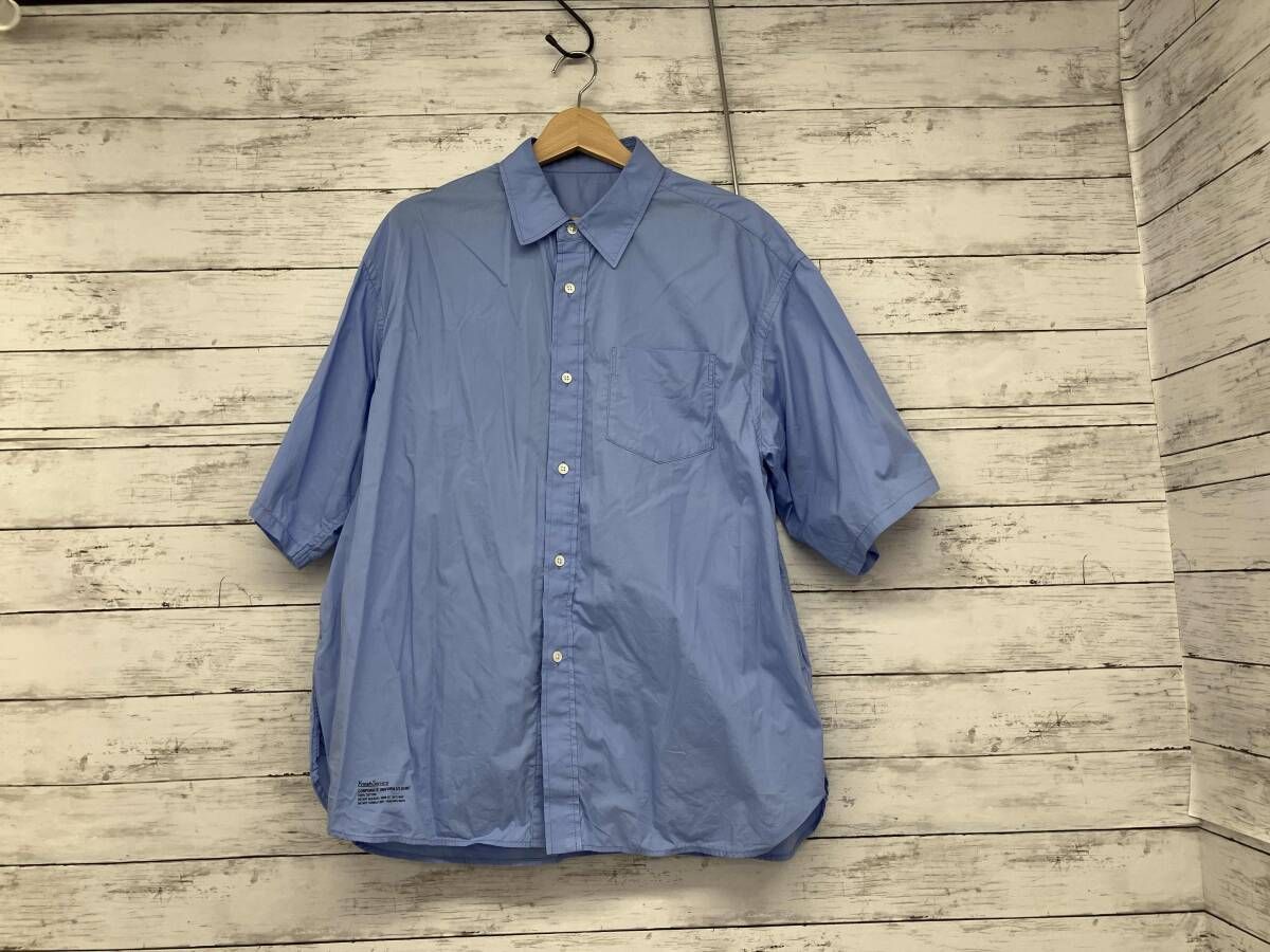 FreshService フレッシュサービス CORPORATE UNIFORM ブルー 半袖シャツ Sサイズ