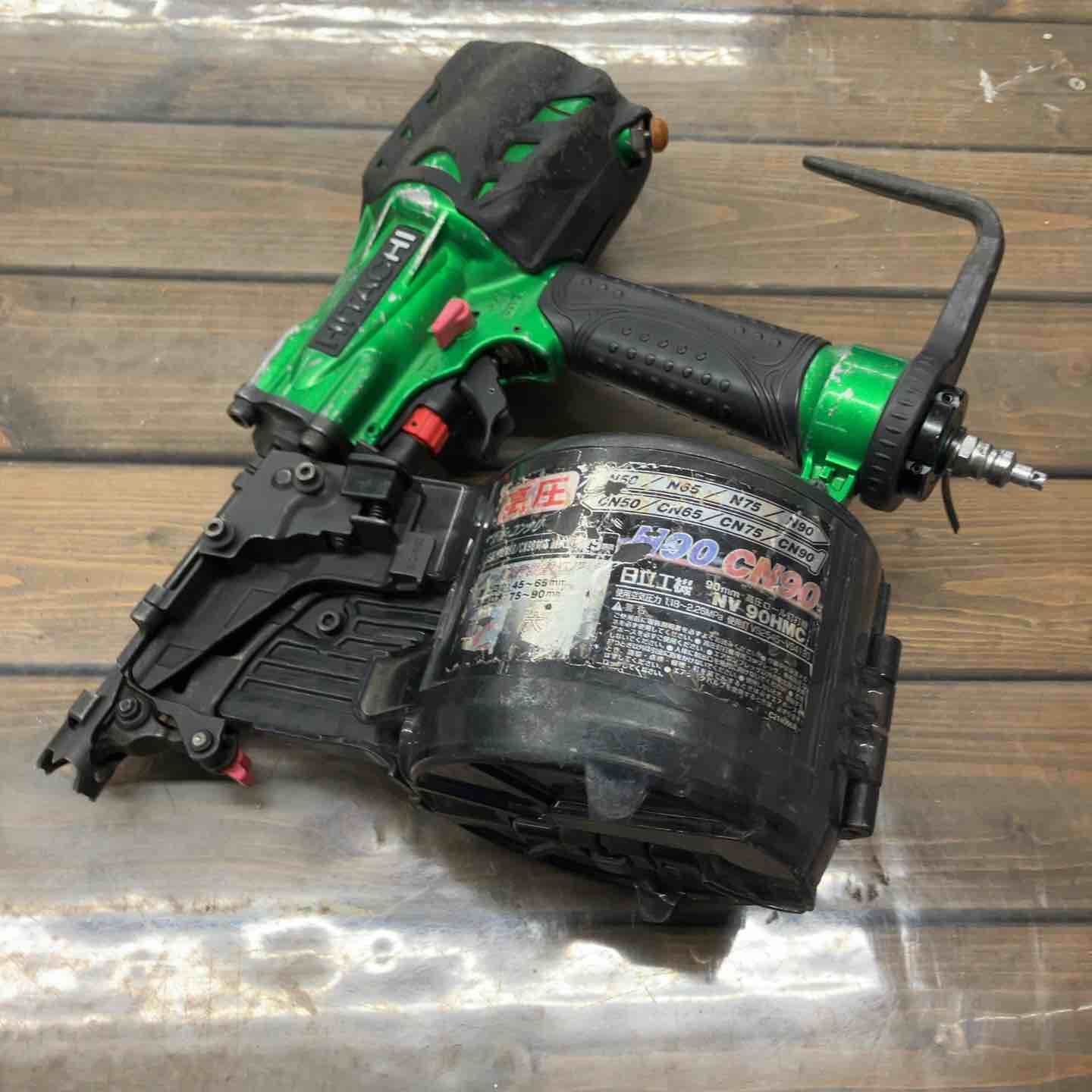☆ハイコーキ(HIKOKI ※旧:日立工機) 高圧エア釘打ち機 NV90HMC(L 