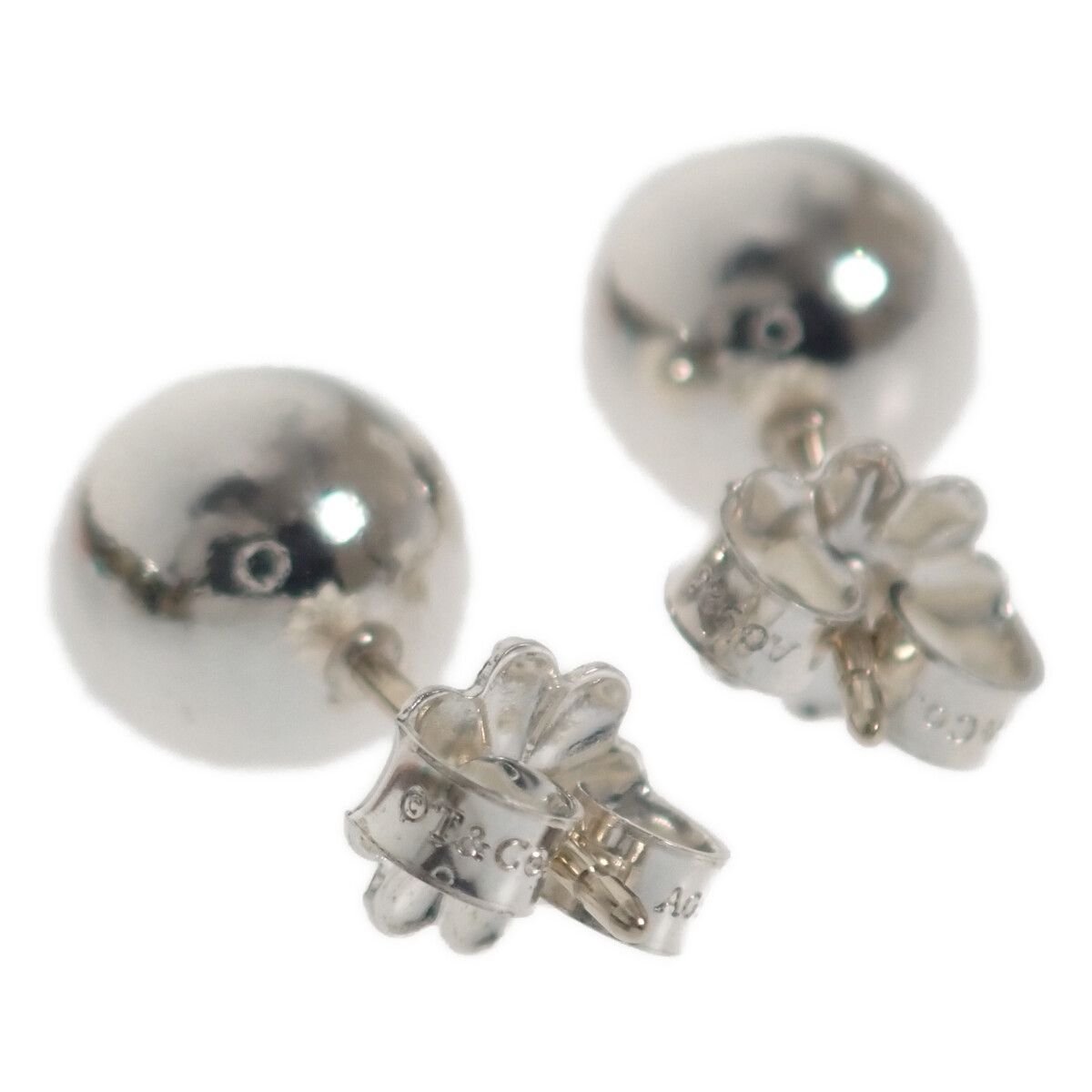 Tiffany & Co.】シルバー AG925 ハードウェアボール スタッドピアス