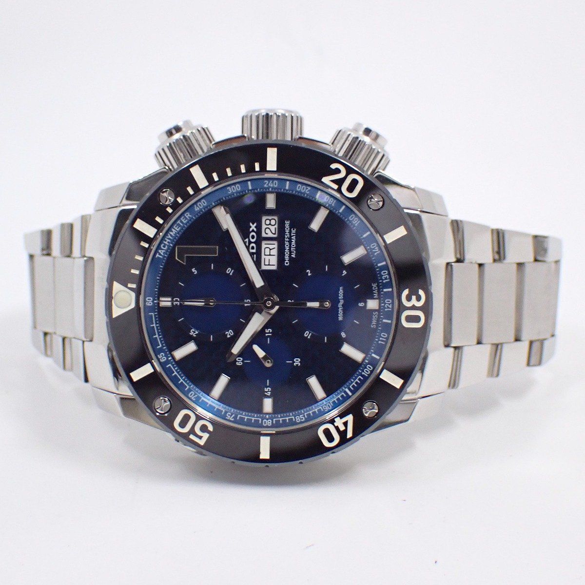 EDOX エドックス クロノオフショア1 クロノグラフ 自動巻き メンズ