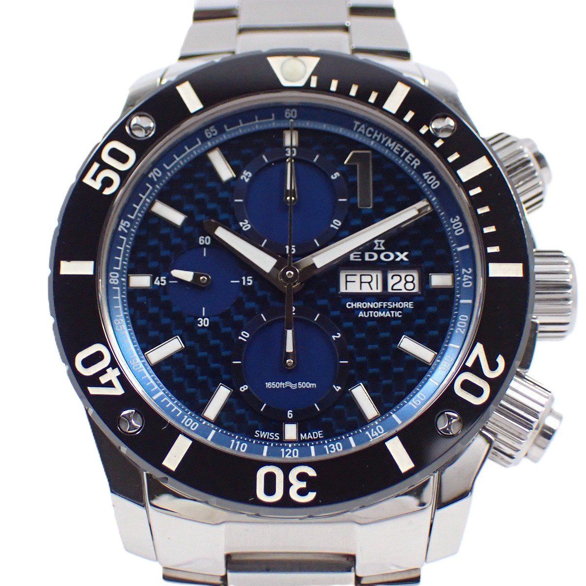 EDOX エドックス クロノオフショア1 クロノグラフ 自動巻き メンズ