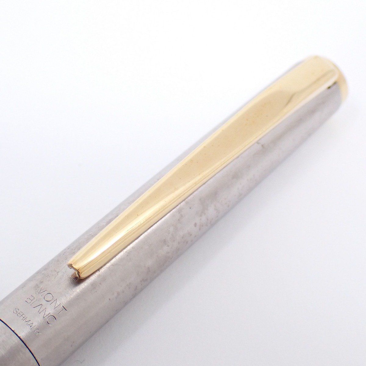 MONTBLANC モンブラン ノブレス 万年筆 14Kペン先 グレー系×ゴールド