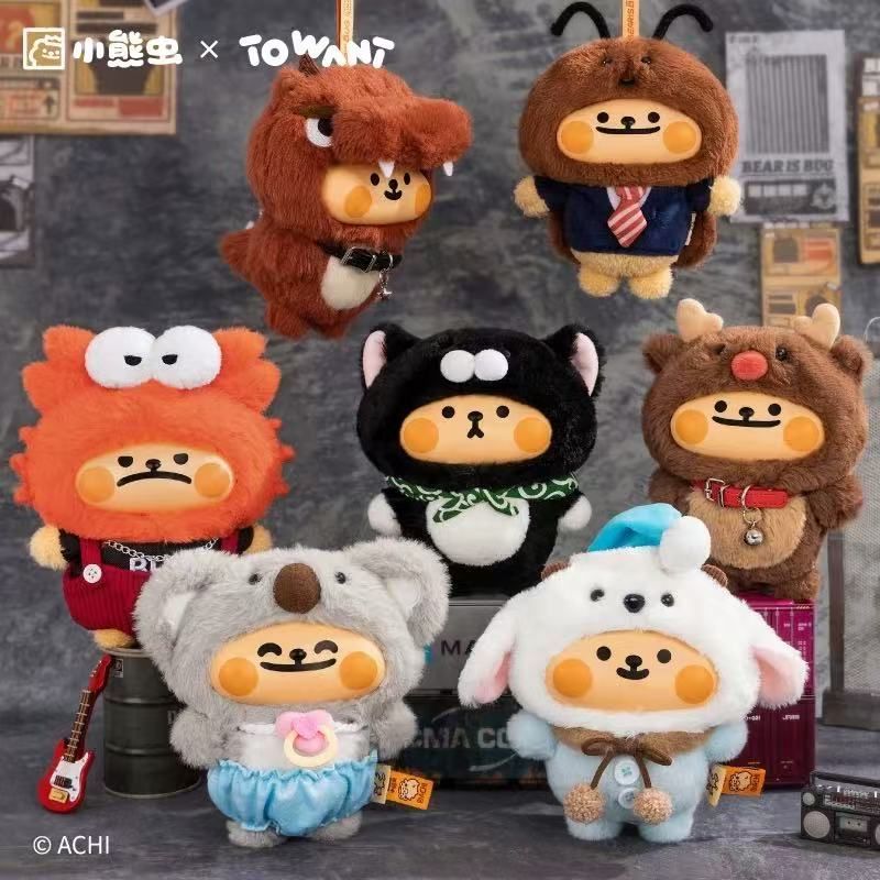 TOWANT「Bear is Bug：抽象虫生」シリーズ ぬいぐるみストラップ