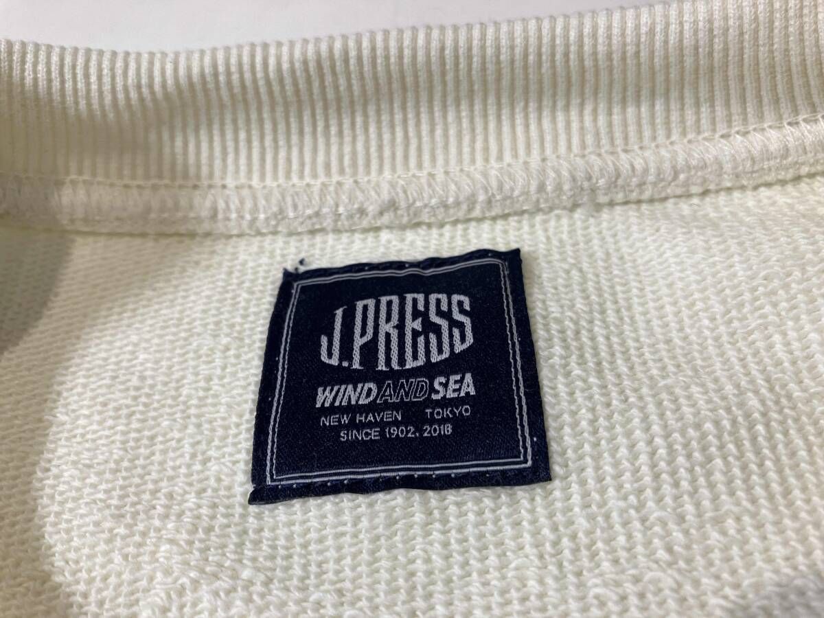 J.PRESS × WIND AND SEA / スウェット/XL/コットン/CRM/WDS-C-JPS-24-Q3-04 J.PRESS ×WIND AND SEA ジェイプレス ウィンダンシー コラボ