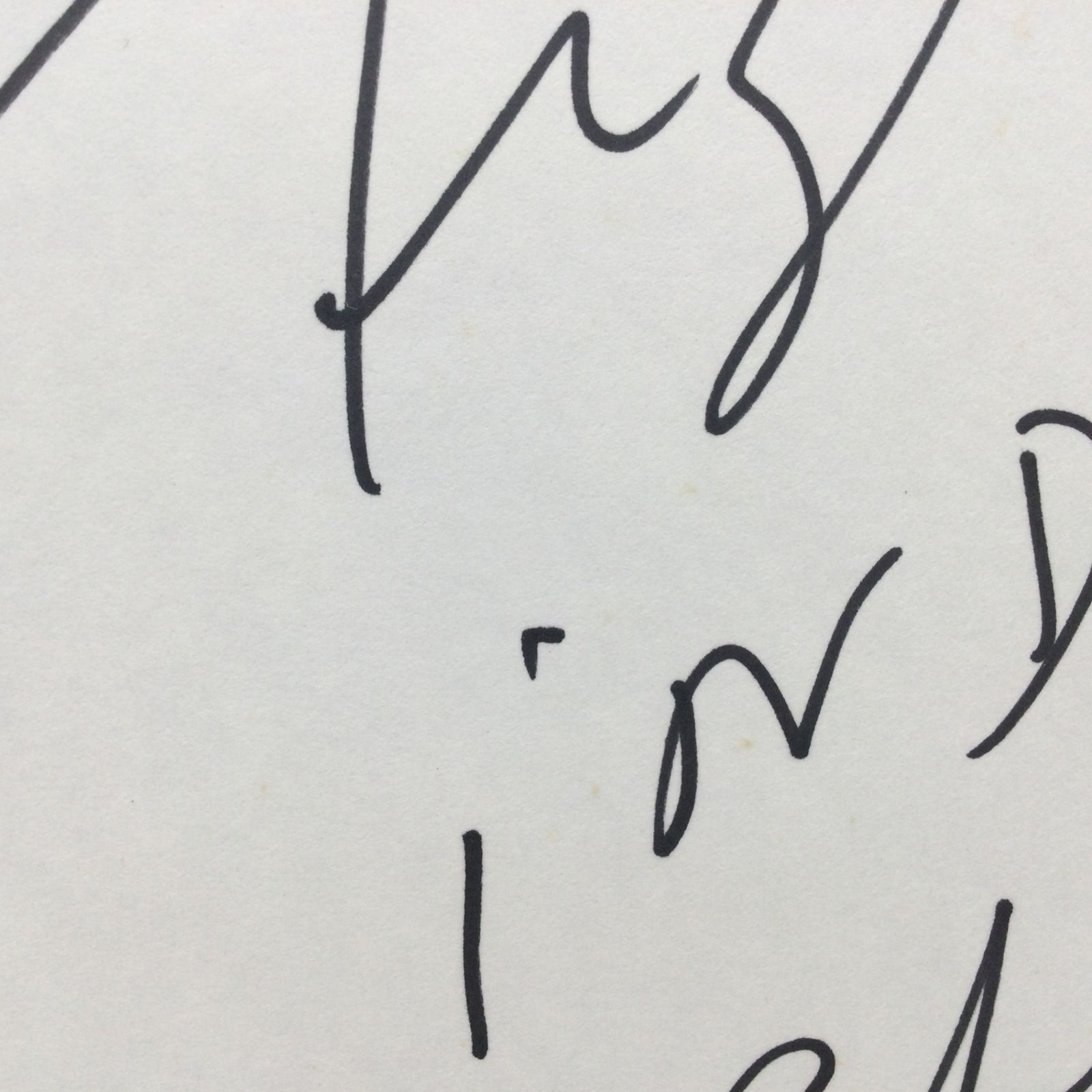 11454 【本物保証】 タイガー・ジェット・シン サイン色紙 直筆 1973年