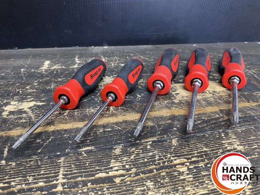 品 Snap-on スナップオン トルクスドライバーセット レッド 5本セット T 15 20 25 27 30