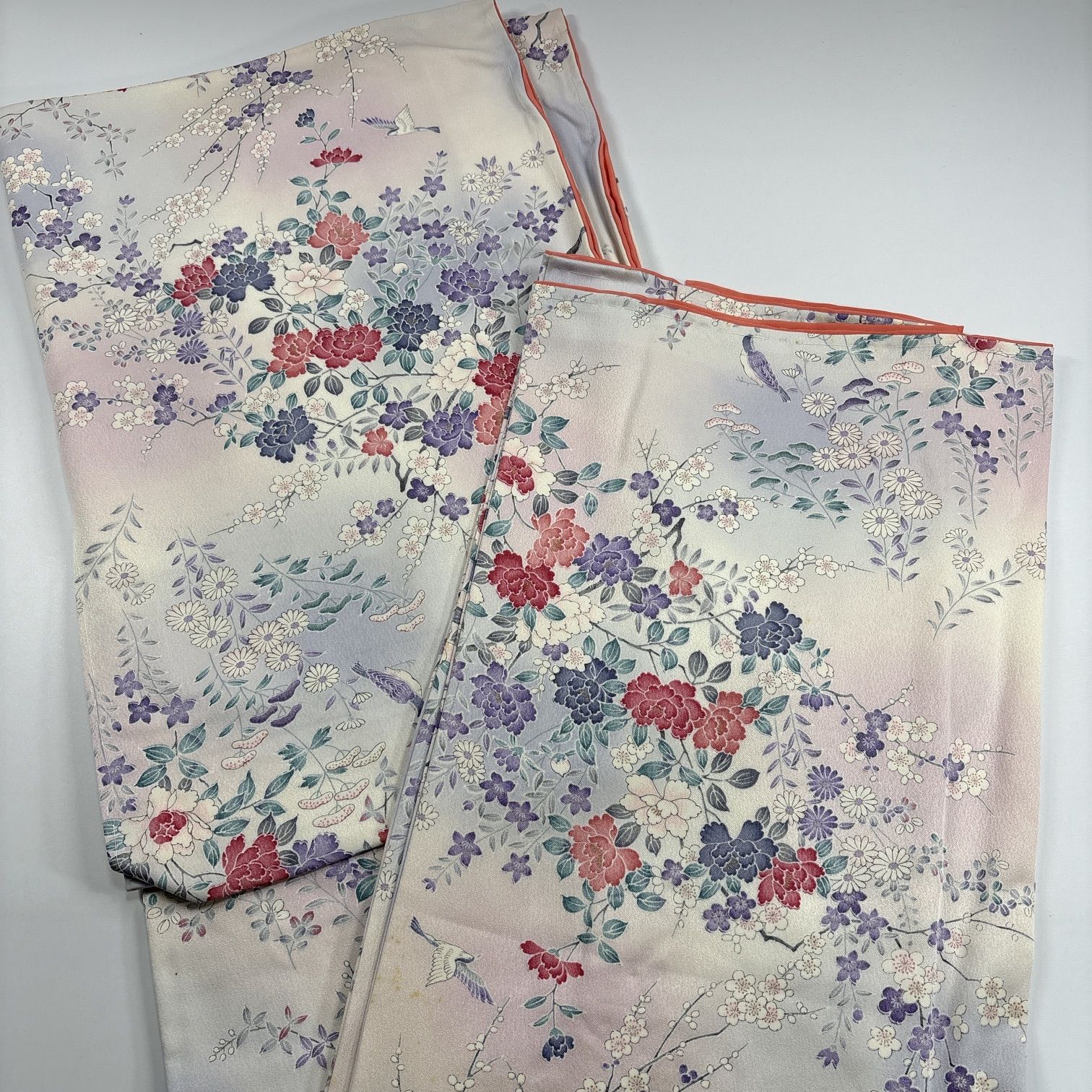 小紋 5枚 正絹 着物まとめ売り 同梱購入歓迎 リメイク用 着付け練習用