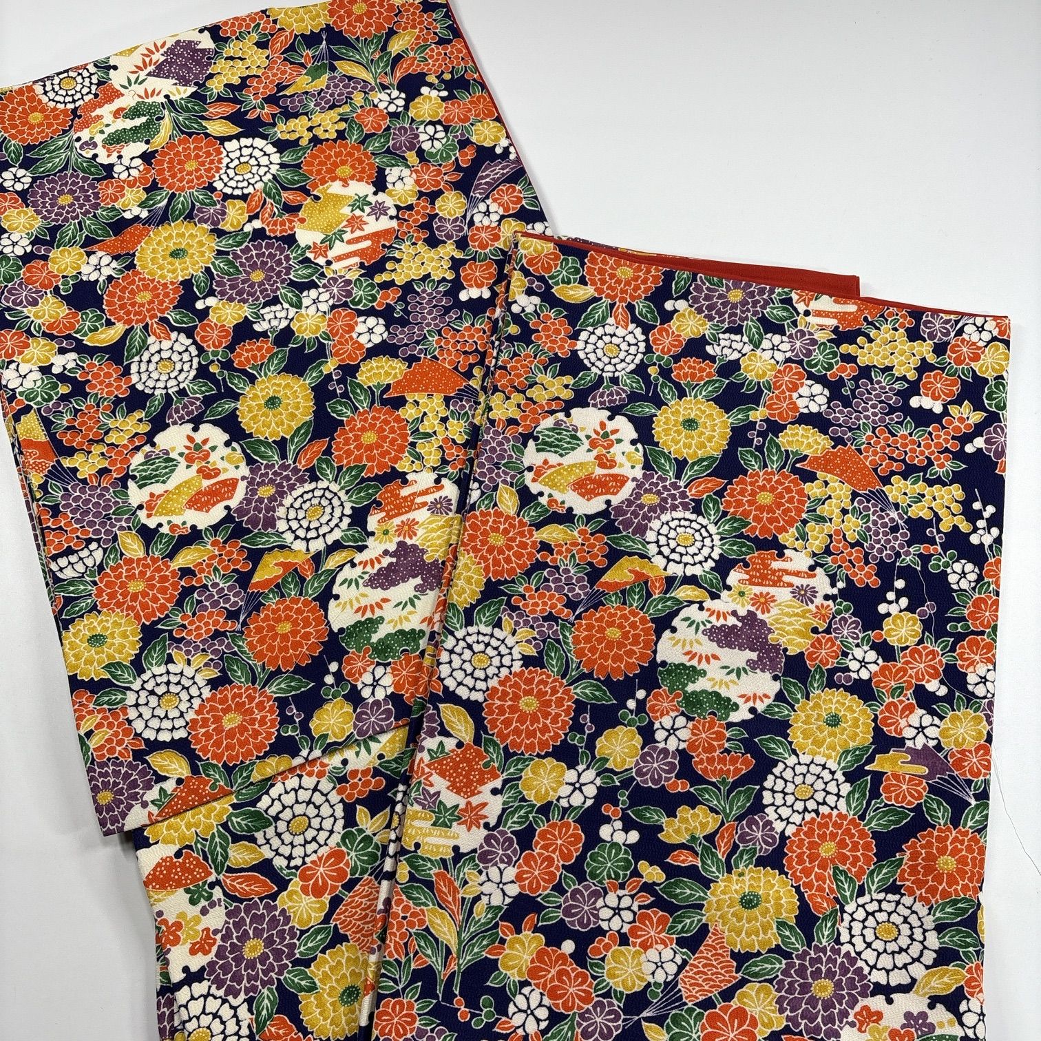 小紋 5枚 正絹 着物まとめ売り 同梱購入歓迎 リメイク用 着付け練習用