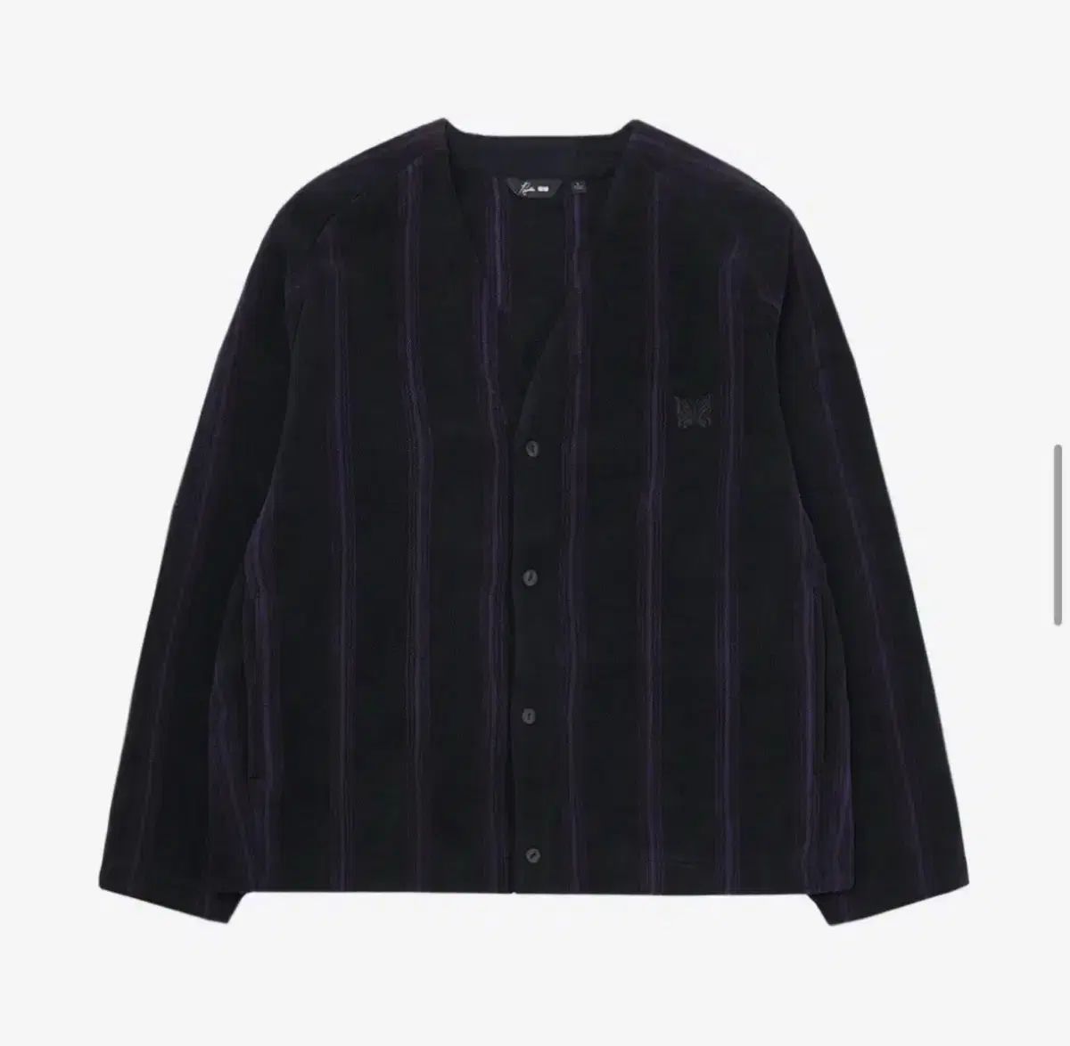 ユニクロ ニードルズ ストライプ カーディガン L