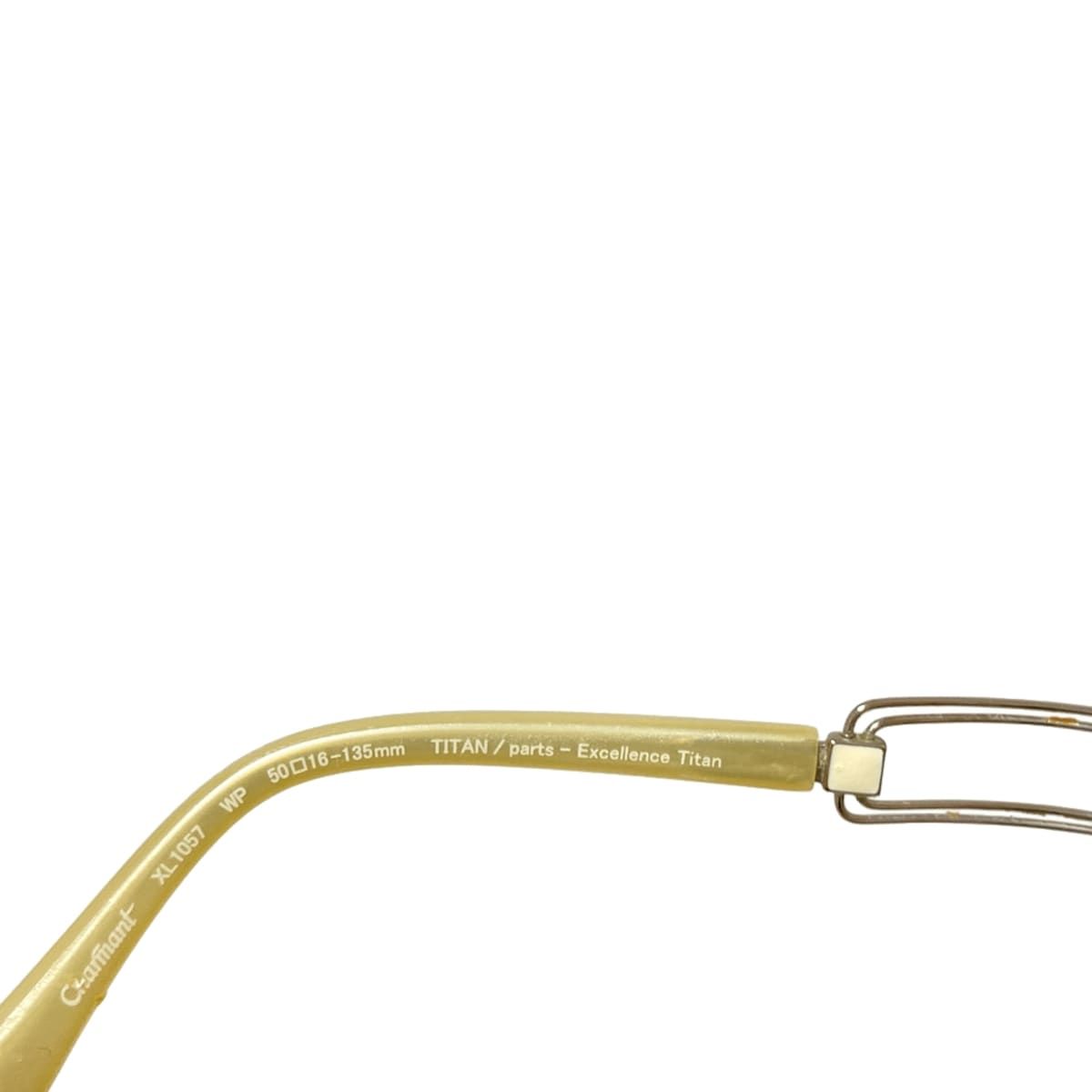  LineArt CHARMANT ラインアート シャルマン メガネ シルバー アイボリー レンズなし サングラス 小物