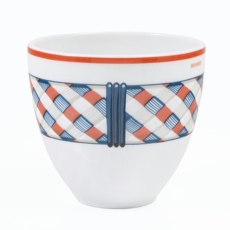 エルメス HERMES タンブラー NO 1 90 ml トレサージュ エケストル Tressages questres 馬具 飾り紐 57040 P 2 洋食器