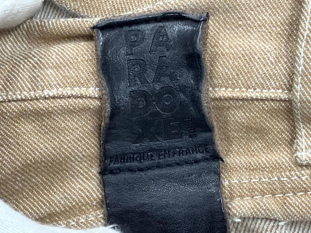 PARADOXE PARIS パラドックス パリ REAPER JEANS BAGGY BEIGE DENIM 