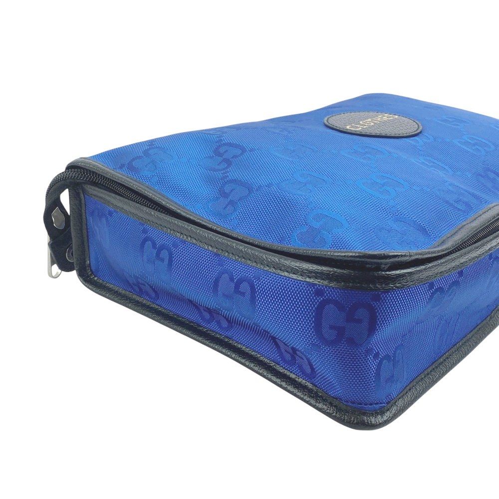 新同 グッチ オフザグリッド トラベルポーチ 旅行バッグ 収納 パッキング オーガナイザー ナイロン ブルー ブラック 492402 7