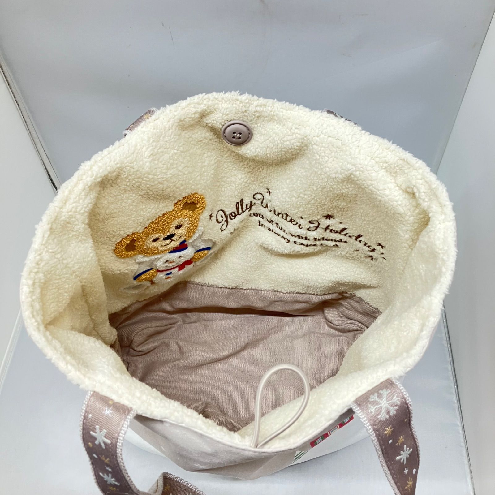 ディズニー　ダッフィー　ダッフィー&フレンズ　ウィンター・ホリデー　トートバッグ ディズニー ダッフィー&フレンズ ウィンターホリデー リバーシブル