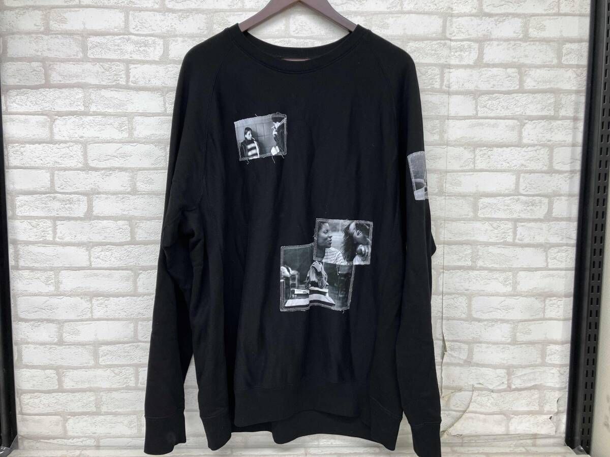 TAKAHIROMIYASHITA 0013AW24 oversized crew neck タカヒロミヤシタ スウェット フォト ブラック メンズ サイズ46 日本製