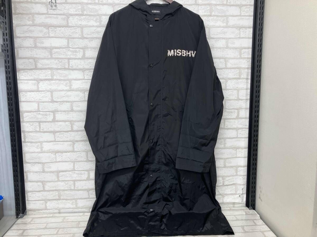 MISBHV ロングコート MISBHVミスビヘイプ ロングコート ポリエステル ブラック バック