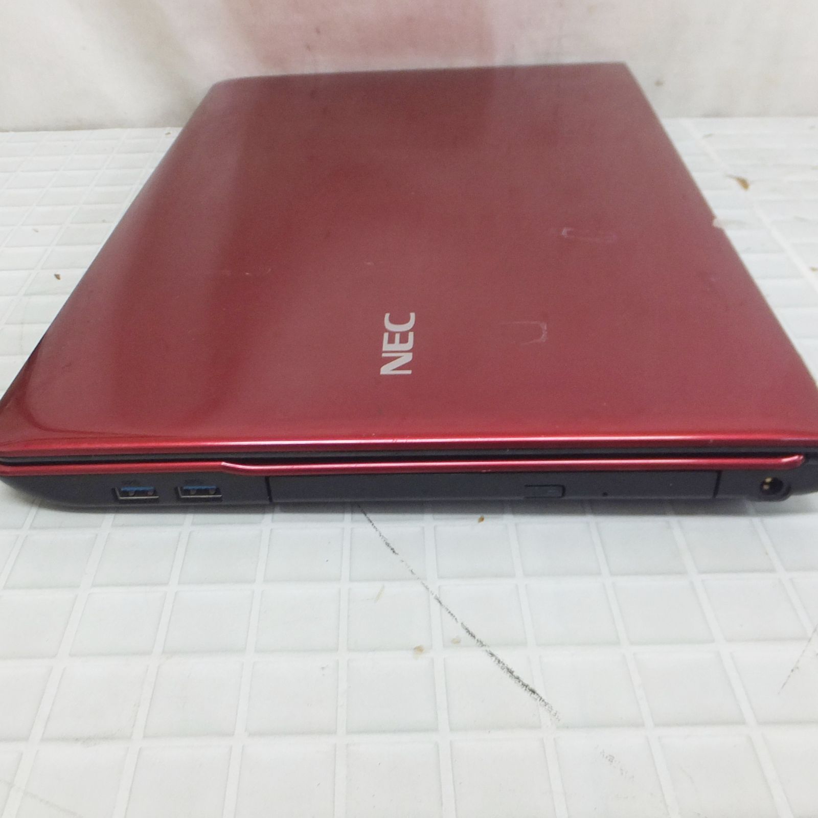 R632【手渡し限定】NEC LaVie S LS350/MSR ノートPC ルミナスレッド