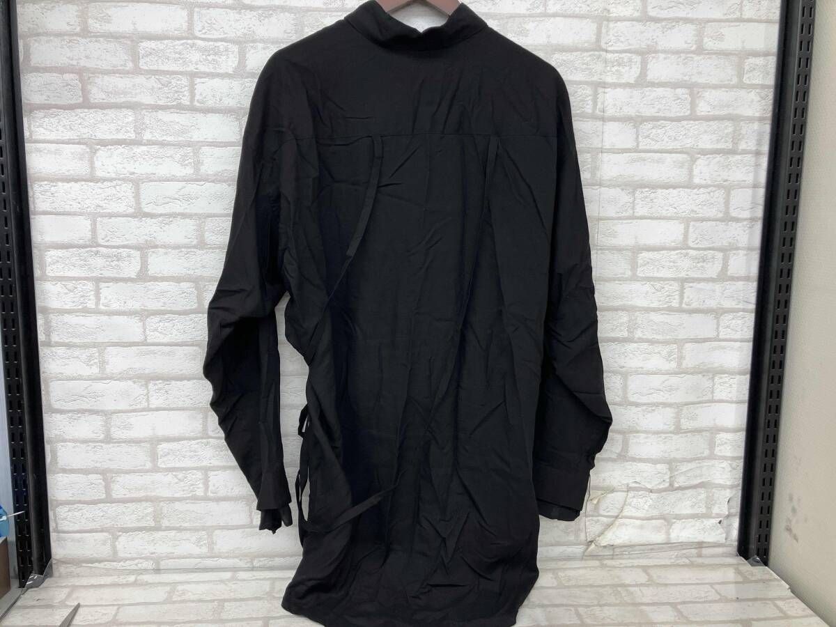 SULVAM MV-B06-010 25SS サルバム 長袖シャツ ブラック レーヨン