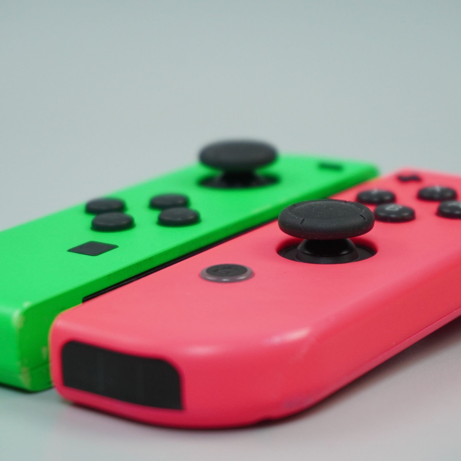 Nintendo Switch ジョイコン ネオングリーン ネオンピンク m236 - メルカリ