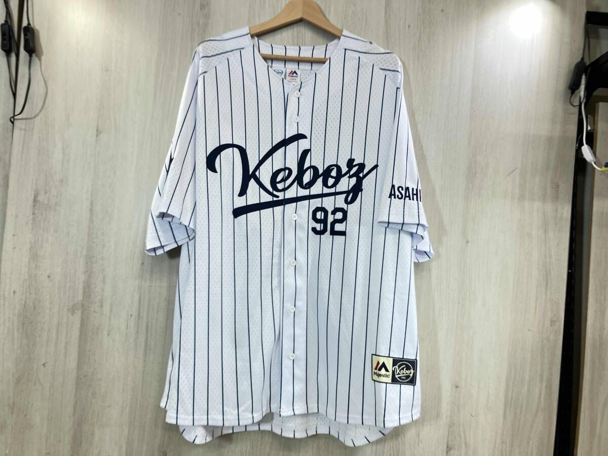 夏 KEBOZ ケボズ ベースボールシャツ Lサイズ ストライプ