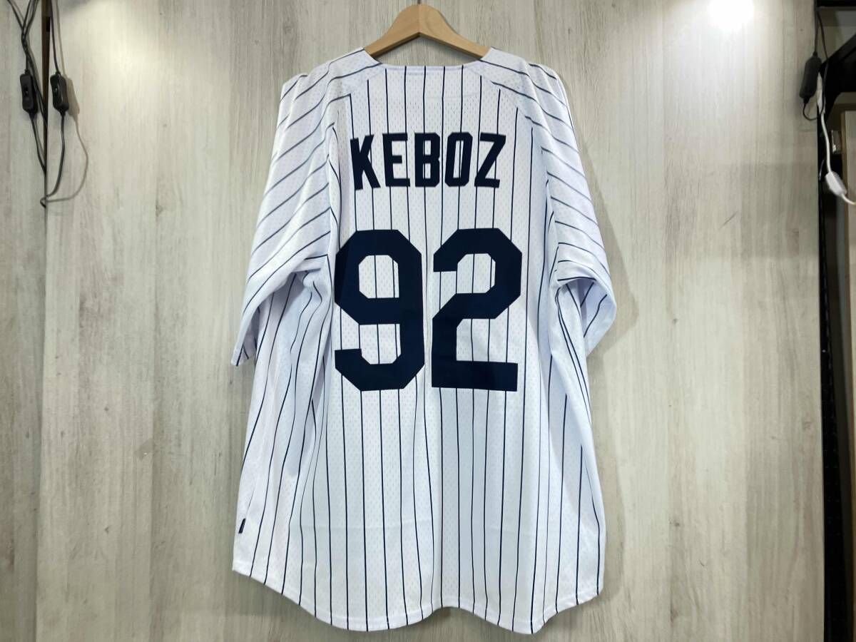夏 KEBOZ ケボズ ベースボールシャツ Lサイズ ストライプ
