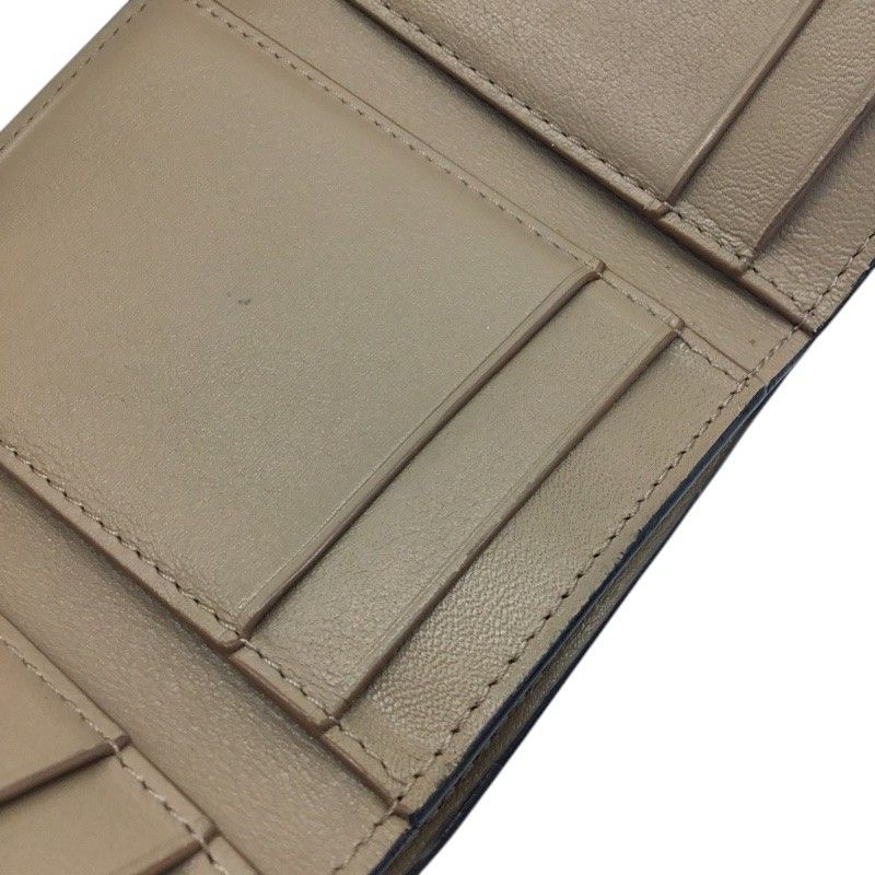  LOEWE ロエベ 三つ折り財布 コンパクトウォレット 102205 レザー ベージュ系 レディース 品 B 質屋 か ｎ 三つ折り財布 折り財布
