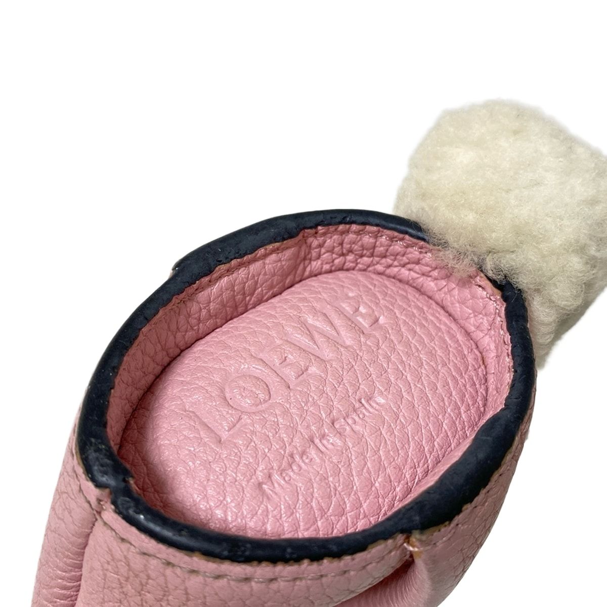 LOEWE(ロエベ) コインケース - ライトピンク×アイボリー×シルバー