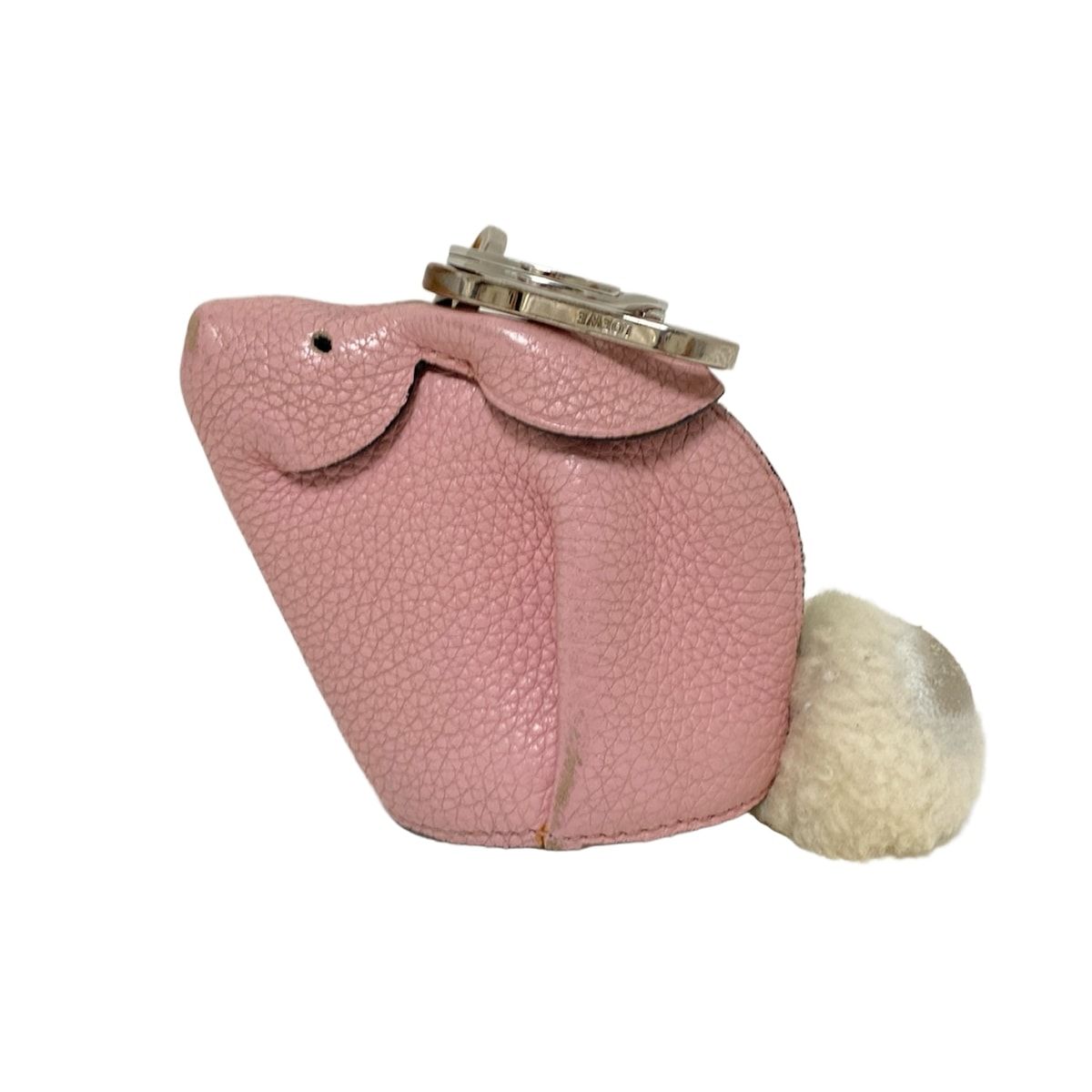 LOEWE(ロエベ) コインケース - ライトピンク×アイボリー×シルバー